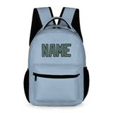 Custom Light Blue Blue Green Kids Backpack