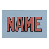 Custom Light Blue Copper Rose Beach Towel