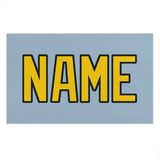 Custom Light Blue Gold Beach Towel