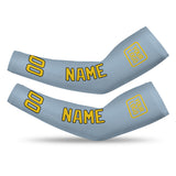 Custom Light Blue Gold Arm Sleeve
