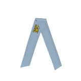 Custom Light Blue Gold Headband