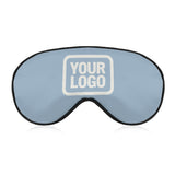 Custom Light Blue White Sleep Mask