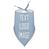 Custom Light Blue White Pet Scarf