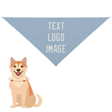 Custom Light Blue White Pet Scarf