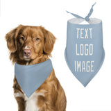 Custom Light Blue White Pet Scarf