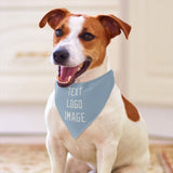 Custom Light Blue White Pet Scarf
