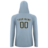 Custom Light Blue Olive UV-Hoodie