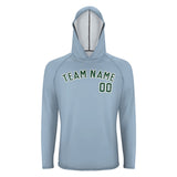 Custom Light Blue Green UV-Hoodie