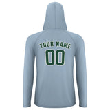 Custom Light Blue Green UV-Hoodie