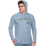 Custom Light Blue Green UV-Hoodie