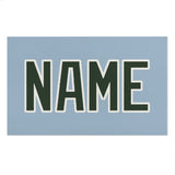Custom Light Blue Dark Green Beach Towel