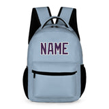 Custom Light Blue Purple Kids Backpack