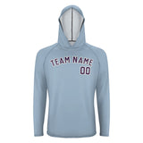 Custom Light Blue Purple UV-Hoodie