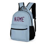 Custom Light Blue Purple Kids Backpack