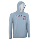 Custom Light Blue Purple UV-Hoodie