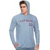 Custom Light Blue Purple UV-Hoodie