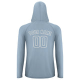 Custom Light Blue Light Blue UV-Hoodie