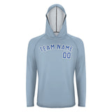 Custom Light Blue Sky Blue UV-Hoodie