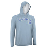 Custom Light Blue Sky Blue UV-Hoodie