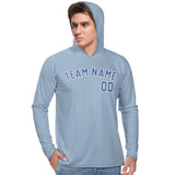 Custom Light Blue Sky Blue UV-Hoodie