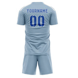 Custom Light Blue Sky Blue Soccer Jersey
