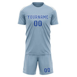 Custom Light Blue Sky Blue Soccer Jersey