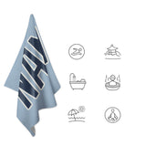 Custom Light Blue Blue Beach Towel