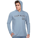 Custom Light Blue Blue UV-Hoodie
