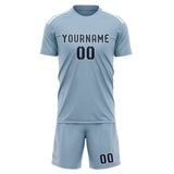 Custom Light Blue Blue Soccer Jersey
