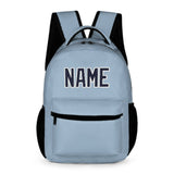 Custom Light Blue Navy Kids Backpack