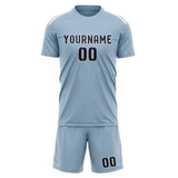 Custom Light Blue Navy Soccer Jersey