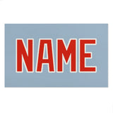 Custom Light Blue Orange Red Beach Towel