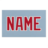 Custom Light Blue Red Beach Towel