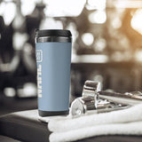 Custom Light Blue White Stainless Steel Water Cup