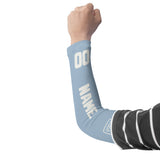 Custom Light Blue White Arm Sleeve