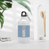 Custom Light Blue White Sports Bottle