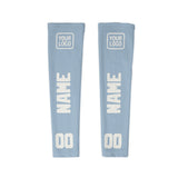 Custom Light Blue White Arm Sleeve