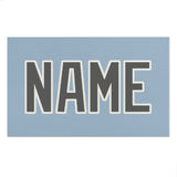 Custom Light Blue Dark Grey Beach Towel