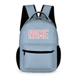 Custom Light Blue Light Pink Kids Backpack