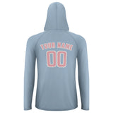 Custom Light Blue Light Pink UV-Hoodie