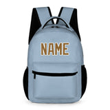 Custom Light Blue Khaki Kids Backpack