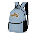 Custom Light Blue Khaki Kids Backpack