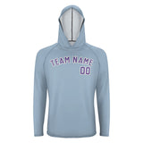 Custom Light Blue Light Purple UV-Hoodie