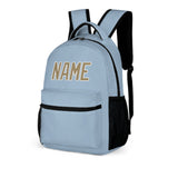 Custom Light Blue Light Khaki Kids Backpack