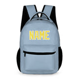 Custom Light Blue Light Yellow Kids Backpack