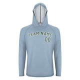 Custom Light Blue Blue Green UV-Hoodie
