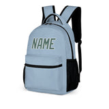 Custom Light Blue Blue Green Kids Backpack