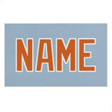 Custom Light Blue Orange Beach Towel