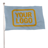 Custom Light Blue Yellow Flag