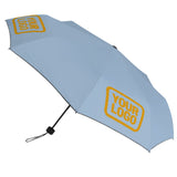 Custom Light Blue Yellow Automatic Umbrella
